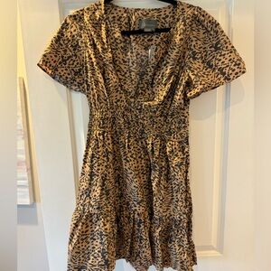 NWT Anthropologie animal print short dress